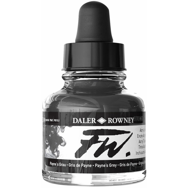 Daler-Rowney FW Artists Acrylic Ink 29.5ml Paynes Grey