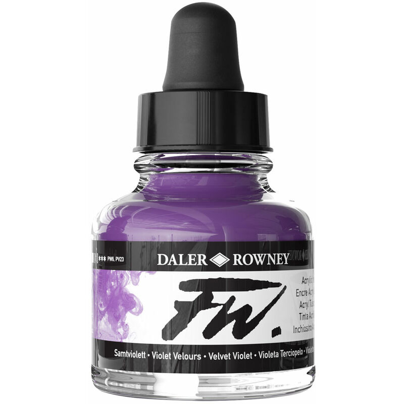 Daler-Rowney FW Artists Acrylic Ink 29.5ml Velvet Violet