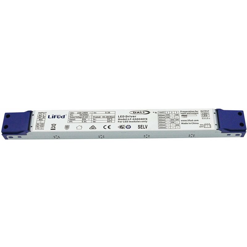 Dali 44W Digital led Driver - Flicker Free - 800 to 1050mA Output - Dimmable