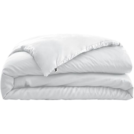 DALIA - Housse de Couette 260x240cm 100 % Viscose de Bambou Chantilly