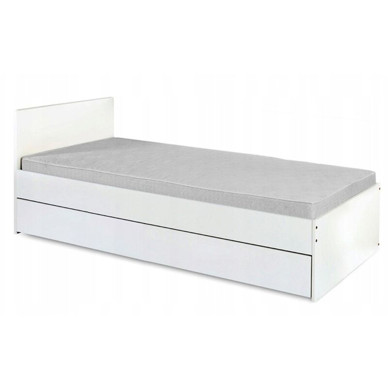 Monmobilierdesign - dalia Lit adolescent enfant 90x200 avec tiroir Blanc