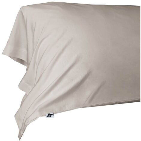 DALIA - Taie de Traversin 43x185cm 100 % Viscose de Bambou Pampa