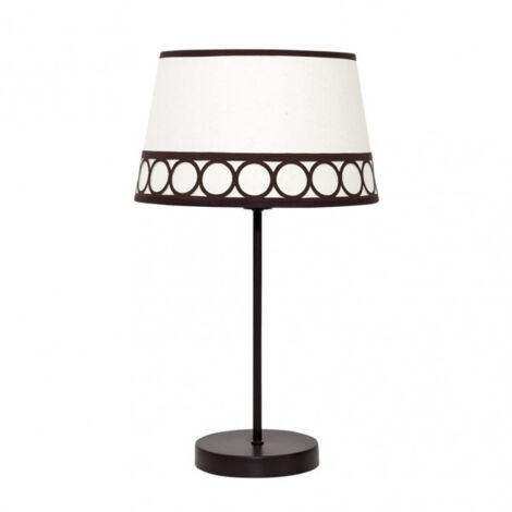 Dalia Tischleuchte 1xe14 Beige/Braun de FABRILAMP.