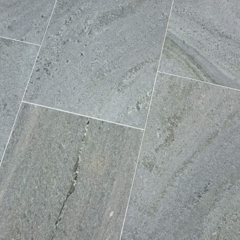 Dallage Quartzite Gris Vercorin 60x40cm - Vendu par lot de 1.2 m² - Gris