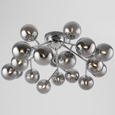 Dallas Halbbündige Deckenleuchte Chrom, 20 Licht, G9