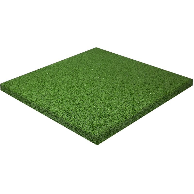 Artplast - Carreaux de recyclage des pneus de sol en caoutchouc en caoutchouc, adaptés aux jeux, couleur verte, dimensions 400x400x25 mm. - Gris foncé