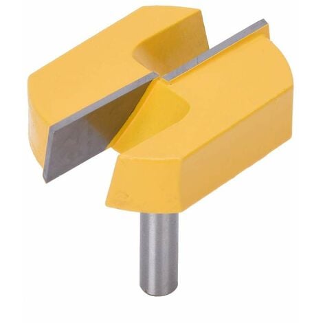 Dalle aplatissant le peu de routeur outil de travail du bois de raboteuse 8x57mm routeur bas planant la coupe de fraisage de travail du bois fraise defonceuse Router Bits Surface Rabotage Bits