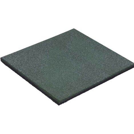 KBT – Dalle caoutchouc 100% recyclé pour aire de jeux – Surface anti-choc 50x50cm – Conforme EN 1177 – Protection enfants jusqu'à 1m