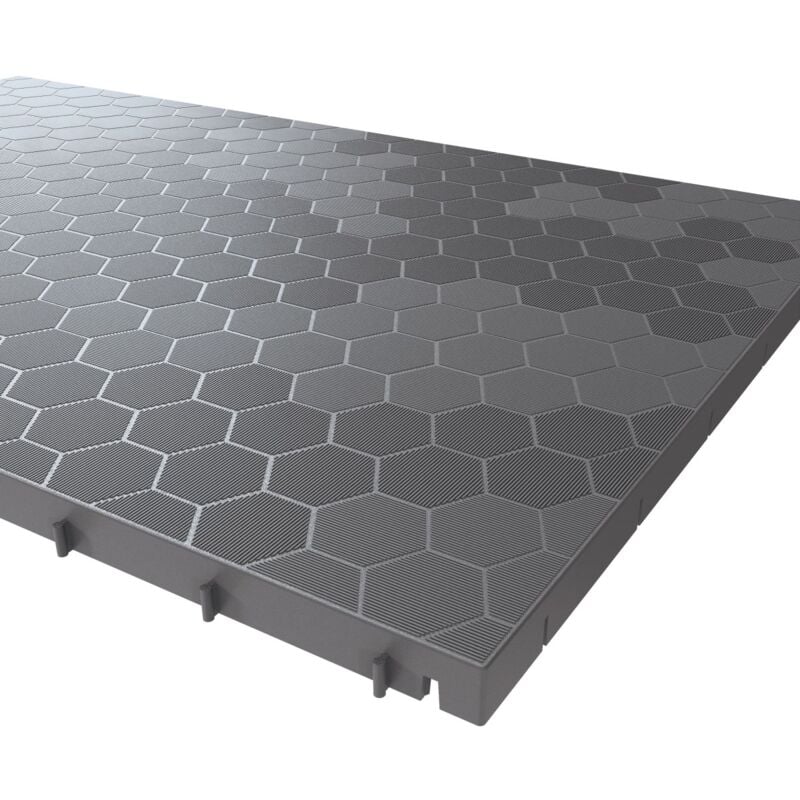 Dalle de sol Clipsable 116 x 76 x 3 cm Rectangulaire Polypropylène Revêtement de Sol Modulable Intérieur / Extérieur Art Plast