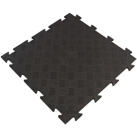 Dalle clipsable en PVC - Finition métal 48,3x48,3 cm - Noir