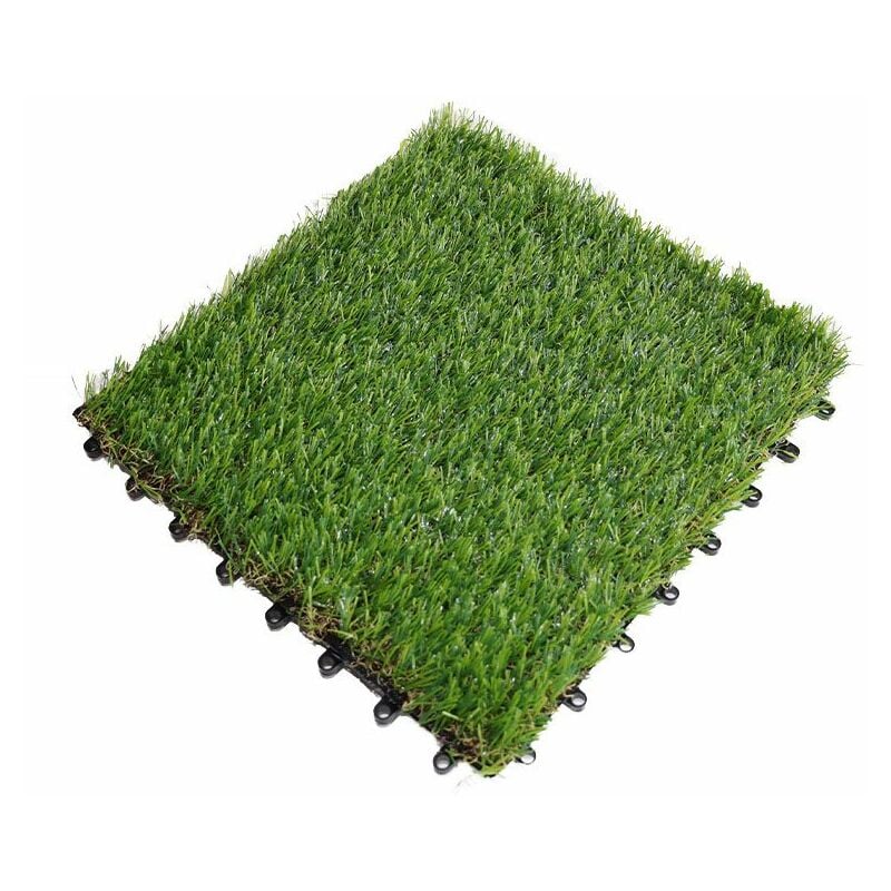 Sans Marque - Dalle de jardin d'aménagement extérieur - Vert gazon - Dimensions : 30 x 30 x 2 cm - Vert