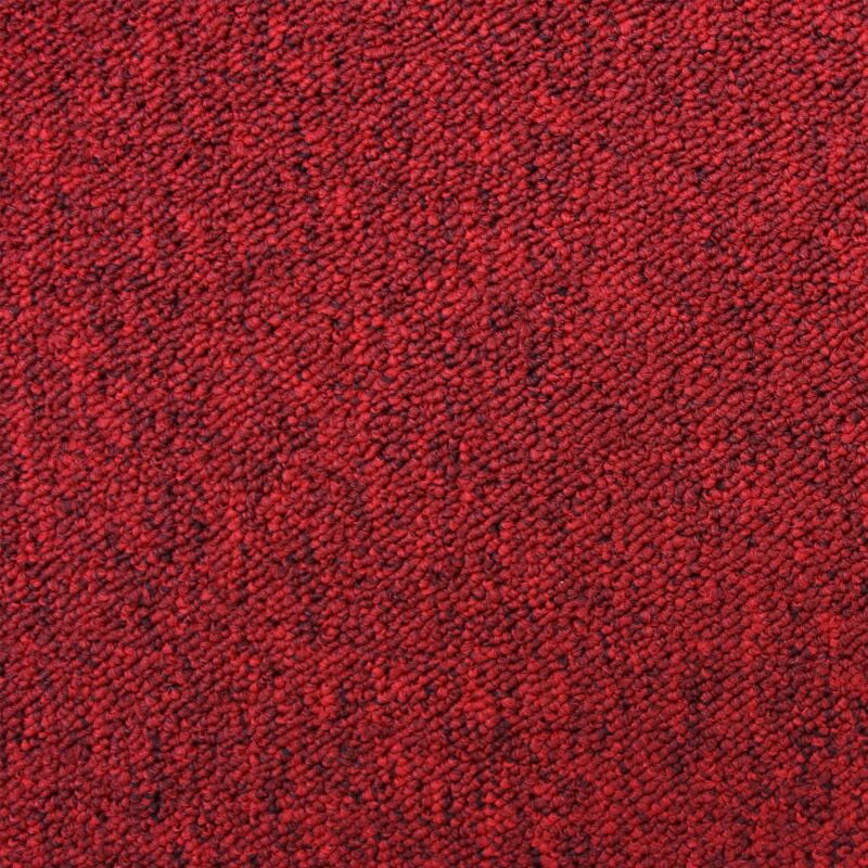 Monster-shop - Dalle de Moquette Ultra-Résistant Couleur Rouge pour Usage Professionnel, Paquet de 20 Dalles de 50cm x 50cm (Superficie de 5m²)
