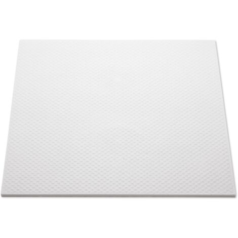 Dalle de plafond en polystyrène expansé 500 x 500 mm – Pack de 8 – Isolation thermique et esthétique – Pour rénovation intérieure – Decoflair