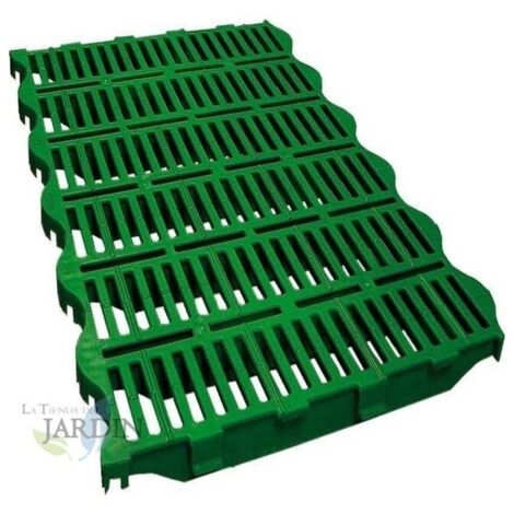 Dalle de sol PVC 60 x 40 cm – Résistante à l'humidité et à la corrosion – Installation facile sur surfaces planes – Pour box chiens