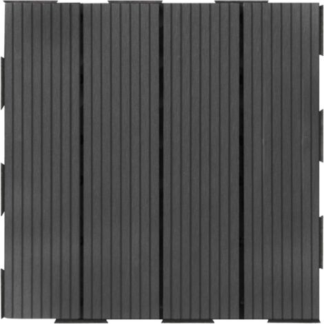 Dalle en composite Snap & Go (lot de 4) - Gris 30 x 30 cm