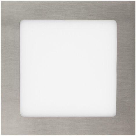 Dalle LED 12W Carrée Extra-Plate Coupe 152x152mm Argentée 4000K Blanc neutre