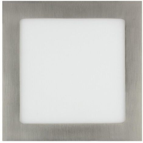 Dalle LED 15W Carrée Extra-Plate Coupe 180x180mm Argentée 6000K Blanc froid