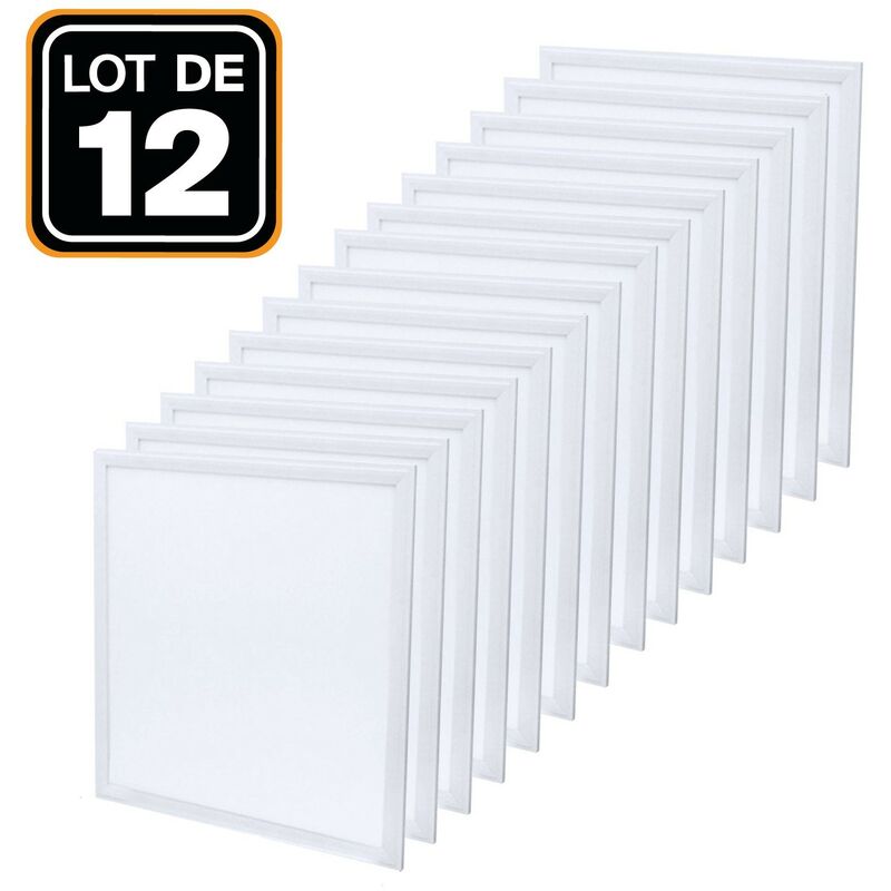 

Europalamp - Panel led 600 x 600 40 W lote de 12 piezas Blanco frío 6000 K Alta luminosidad - Varios modelos disponibles