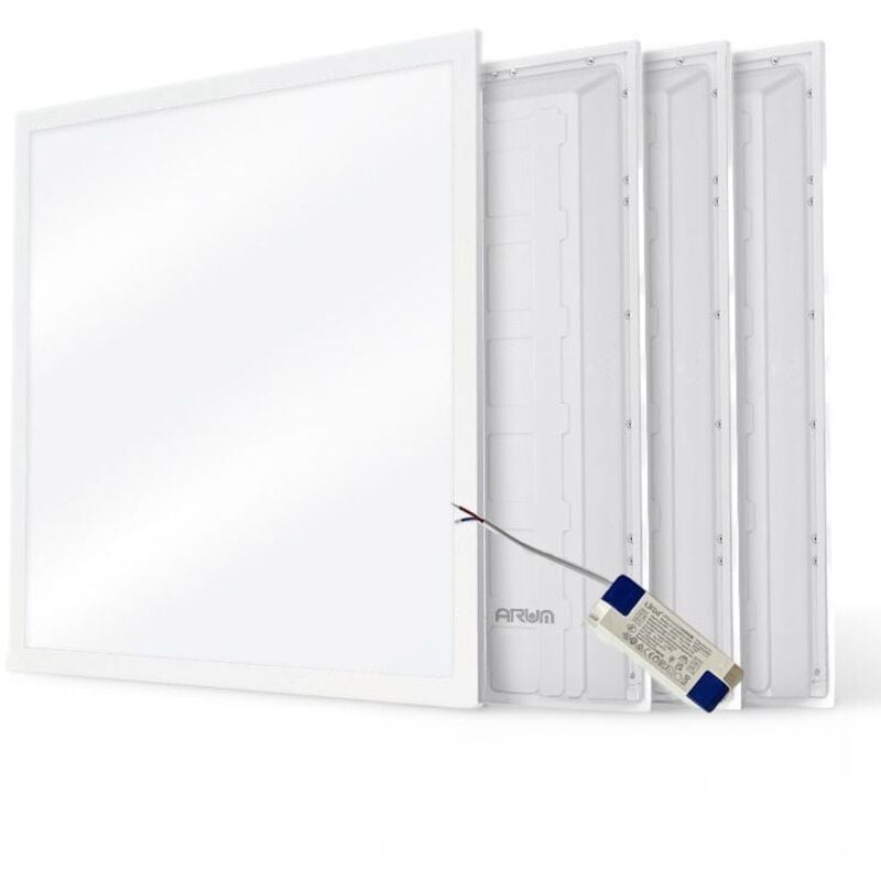 Dalle led 600x600 40W lot de 4 pcs Blanc Neutre 4000K Haute Luminosité