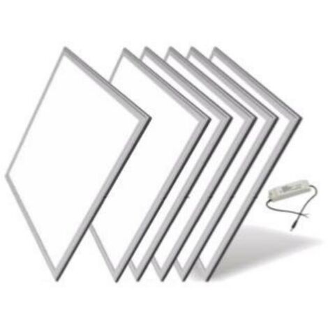 Dalle LED 60x60 Slim 48W ALUMINIUM (Pack de 5)
