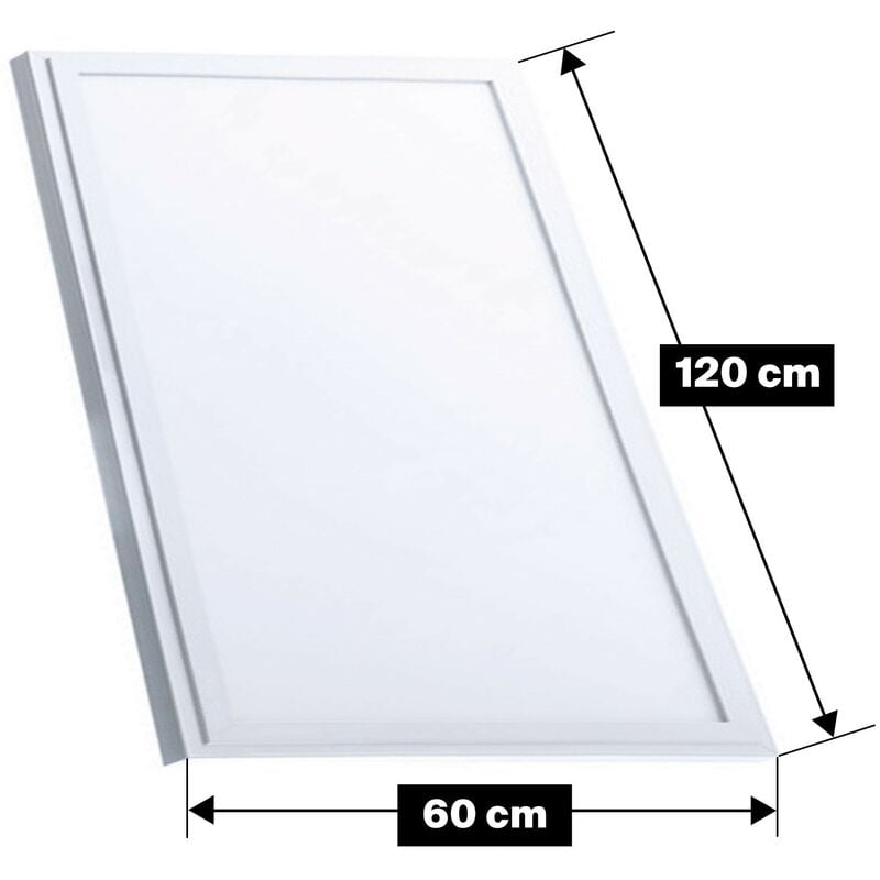Dalle LED 60W 120X60cm Blanc Froid 6000k Haute Luminosité