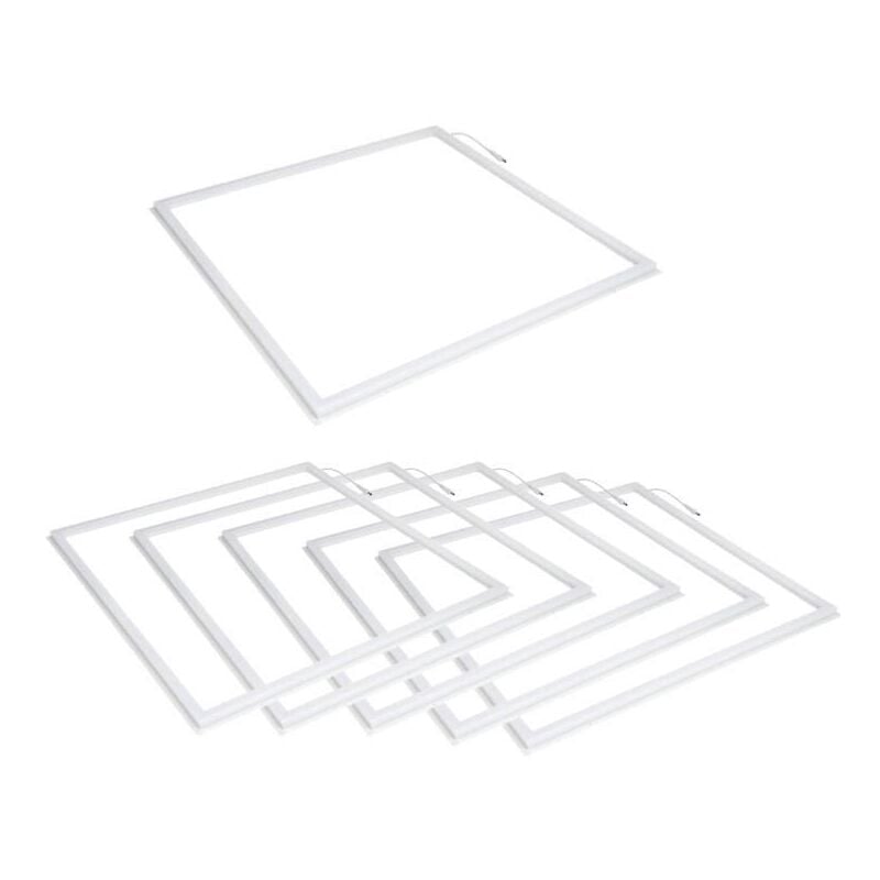 Dalle led Cadre Lumineux 60x60 Slim 36W blanc (Pack de 6) - Blanc Chaud Silumen