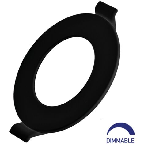 Dalle LED dimmable 4W 6500K 280lm Noir IP40