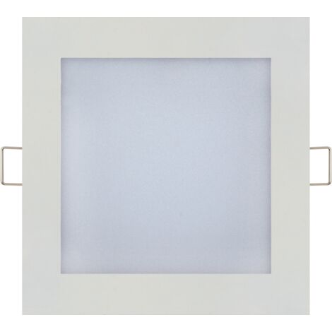 Dalle LED extra plate carré blanc 12W (Eq. 96W) 4200K Dim 170x170mm