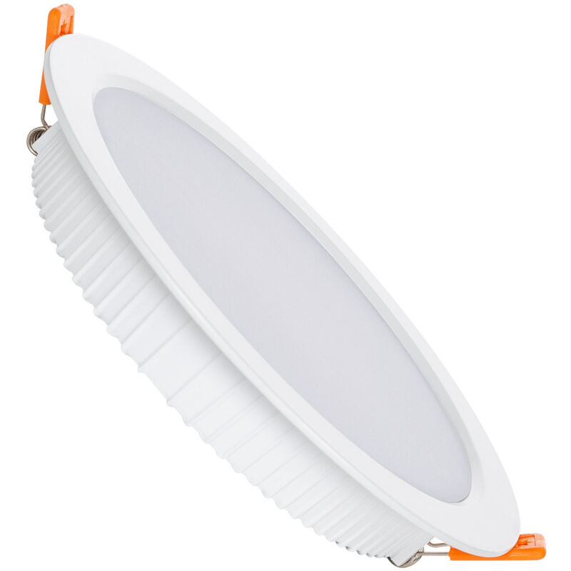 Downlight LED 12W Rond Chip OSRAM Aero 110 lm/W LIFUD Coupe Ø 150 mm 2700K Blanc chaud