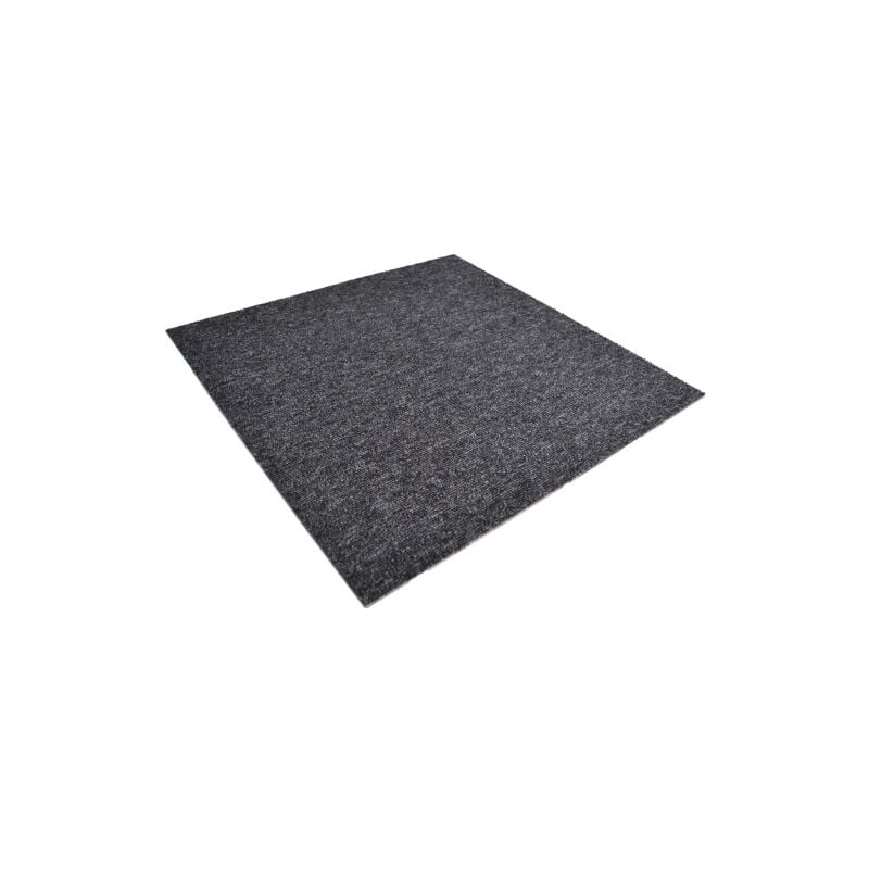 Décoweb - Dalle moquette bouclée - Anthracite - paquet de 5 m²