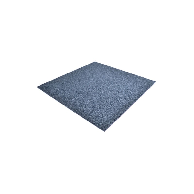 Dalle moquette bouclée - Bleu - paquet de 5 m²