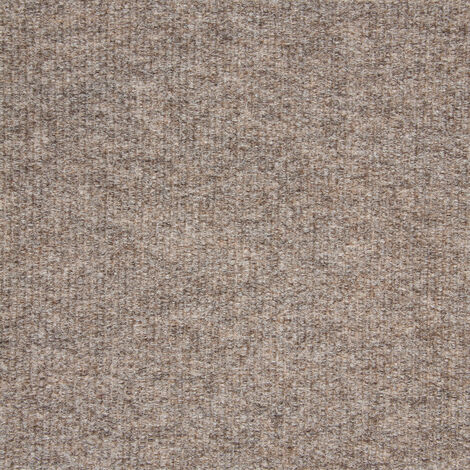 Dalle moquette professionnelle beige 50x50 cm – Aiguilletée velours côtelé – Antidérapante et difficilement inflammable – Pose autoplombante rapide – Schatex