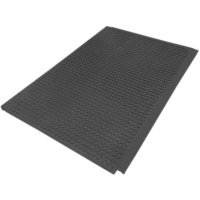 Dalle plastique noire épaisseur 32 mm Dalle à clipsage pour usage intensif Dalle 120x80 cm idéal pour extérieur - Black