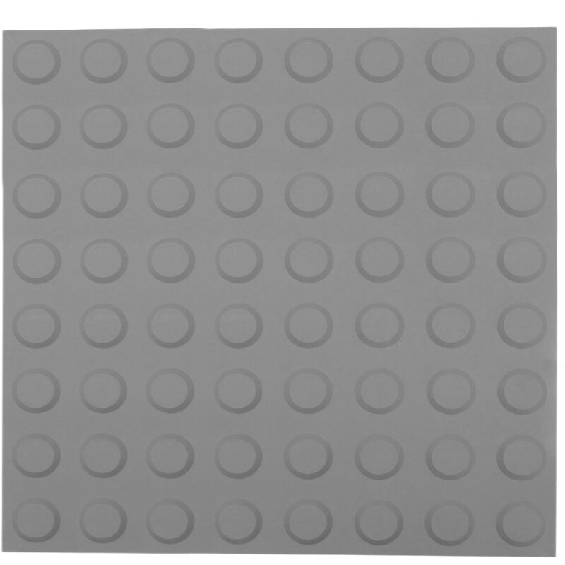 Prixprime - Dalle podotactile d'avertissement grise à relief circulaire 40 x 40 10 - Pack