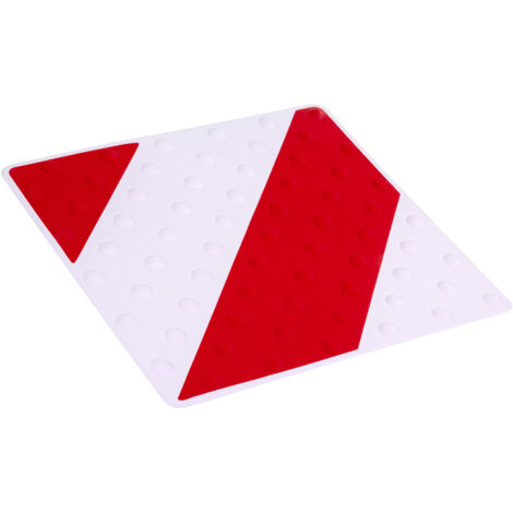 Dalle podotactile intérieure/extérieure Rouge/Blanc - 6102007
