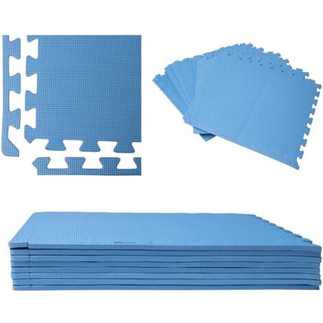 Dalle pour piscine bleu  50x50cm  1cm épaisseur 8 pièces WERKA PRO