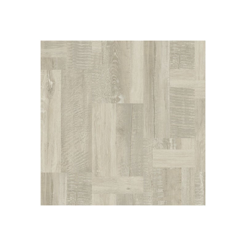 Dalle pvc clipsable rigide Ultime Plus - Patchwork bois blanc - Finition extra mate - Paquet de 2.253m²