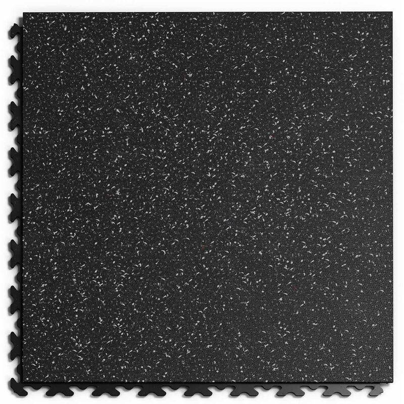 Dalle pvc Garage Fortelock joints invisibles Print eco 'Noir 01' - 45,2 x 45,2 cm