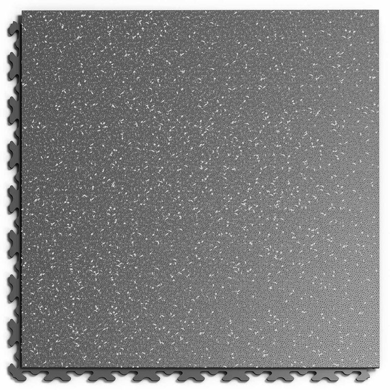 Dalle pvc Garage Fortelock joints invisibles Print 'Graphite 01' - 45,2 x 45,2 cm