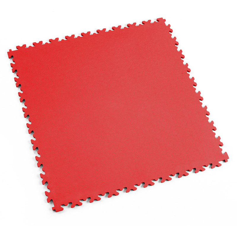 Dalle pvc garage Fortelock Industry 2020 'Skin Rouge Rosso' - 50 x 50 cm (4 dalles = 1 m²)