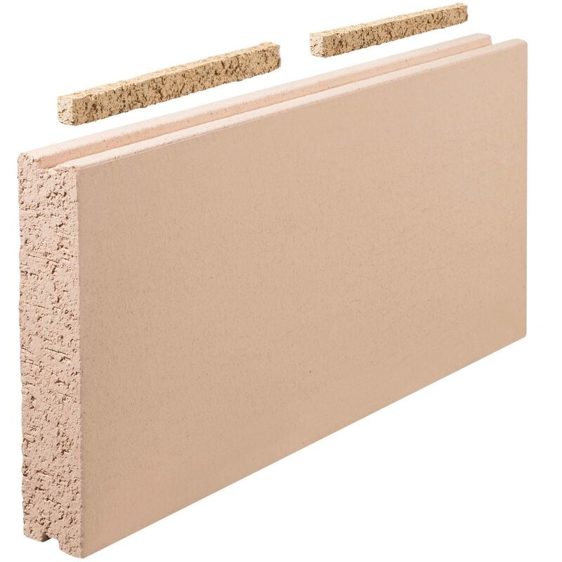 Dalle réfractaire double rainure 600 x 300 x 60 mm