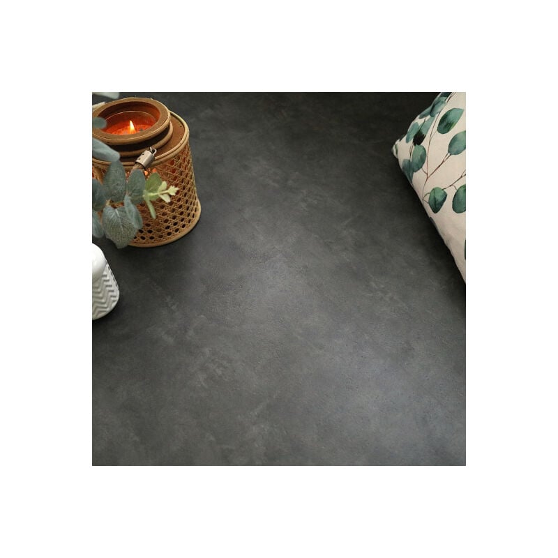 Dalle sol pvc Clipsable Mix and Match - Click 5G - Béton anthracite - Paquet de 1,49m²