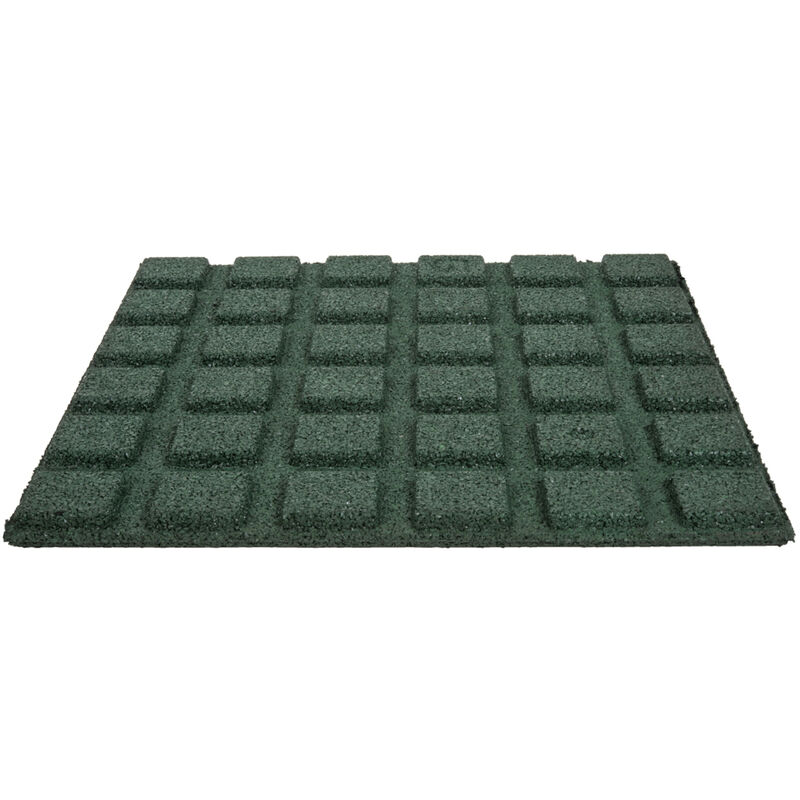 Dalle amortissante 50 x 50 cm épaisseur 2,5cm - lot de 2 Trigano Jardin - 54100 - vert