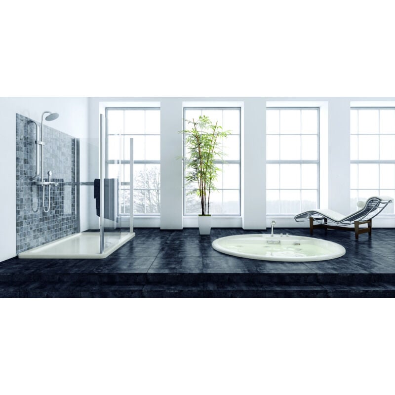 Dalle spc sols et murs en paquet de 10 dalles de 305X610X4MM (1,86 m²) - Coloris - Pierre noire