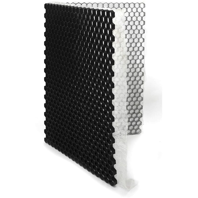 Dalle Stabilisateur de Gravier Premium - 1,92 m² - 160x120x3 cm - Noir