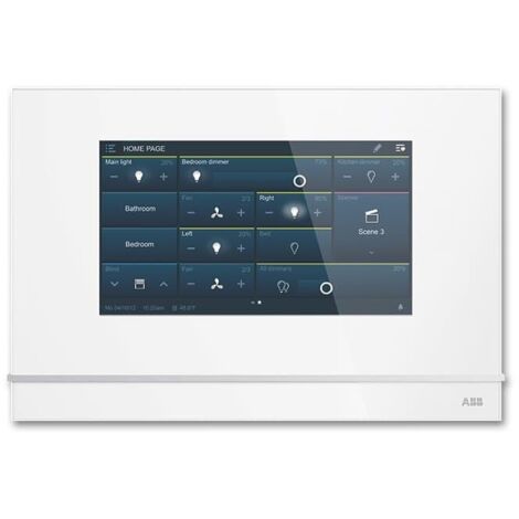 Dalle tactile SmartTouch 7 pouces KNX et Welcome couleur blanc 2CKA006136A0205 ABB BJE522343