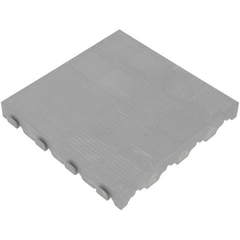 Dalles clipsable en plastique 39x39x4,8 cm - Colección COMBI - Gris