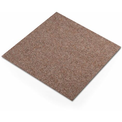 FLOORDIREKT Dalles de moquette Antistatiques Absorbant les sons Jazz Beige 50 x 50 cm