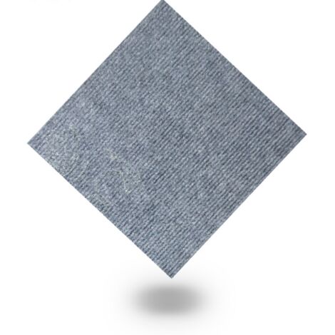 Dalles de moquette antistatiques et insonorisantes Can Can Individual Gris clair 28 x 28 cm