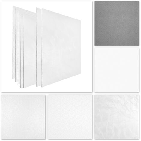 Dalles de plafond en treillis 62x62cm, dalles en plastique PVC feuilletées imperméables stables